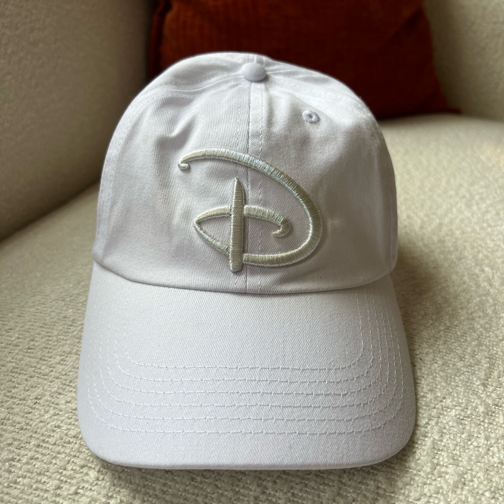White Disney Hat With Embroidered Logo